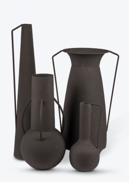 Vase Black - set van 4