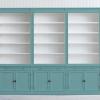 Landelijke Boekenkast Bo 3M Pastel-turquoise.Ral 6034