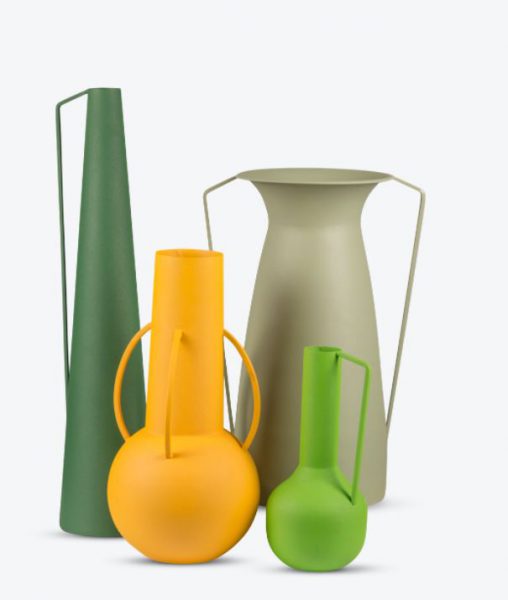 Vase Green - set van 4