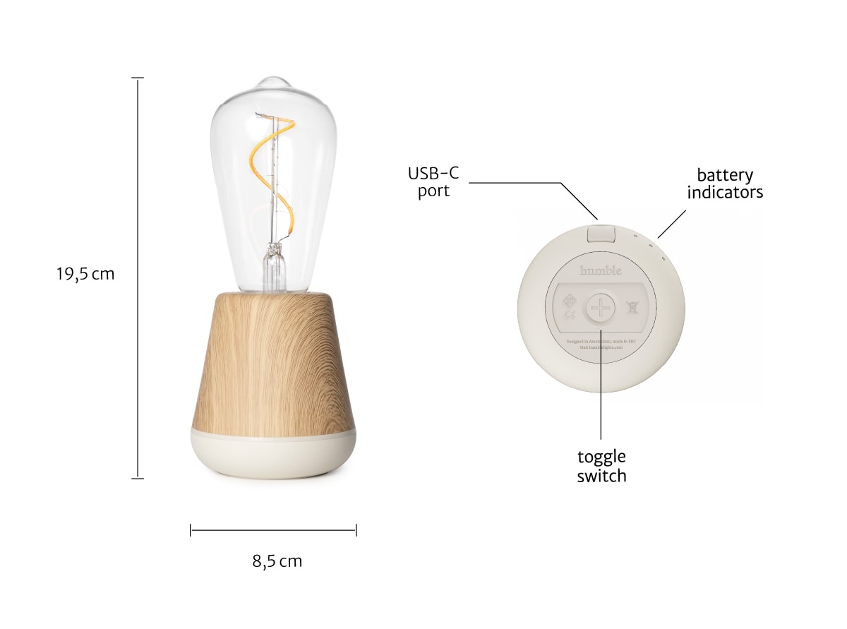 Humble - One table light Titanium