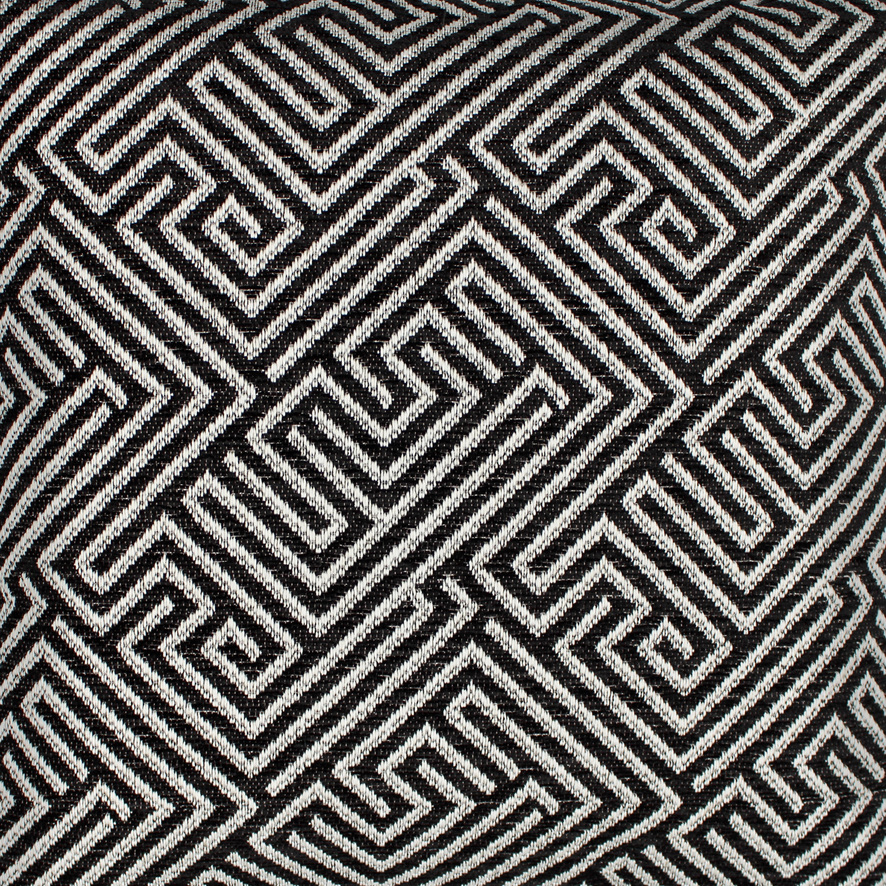 Raaf - Sierkussen Maze zwart