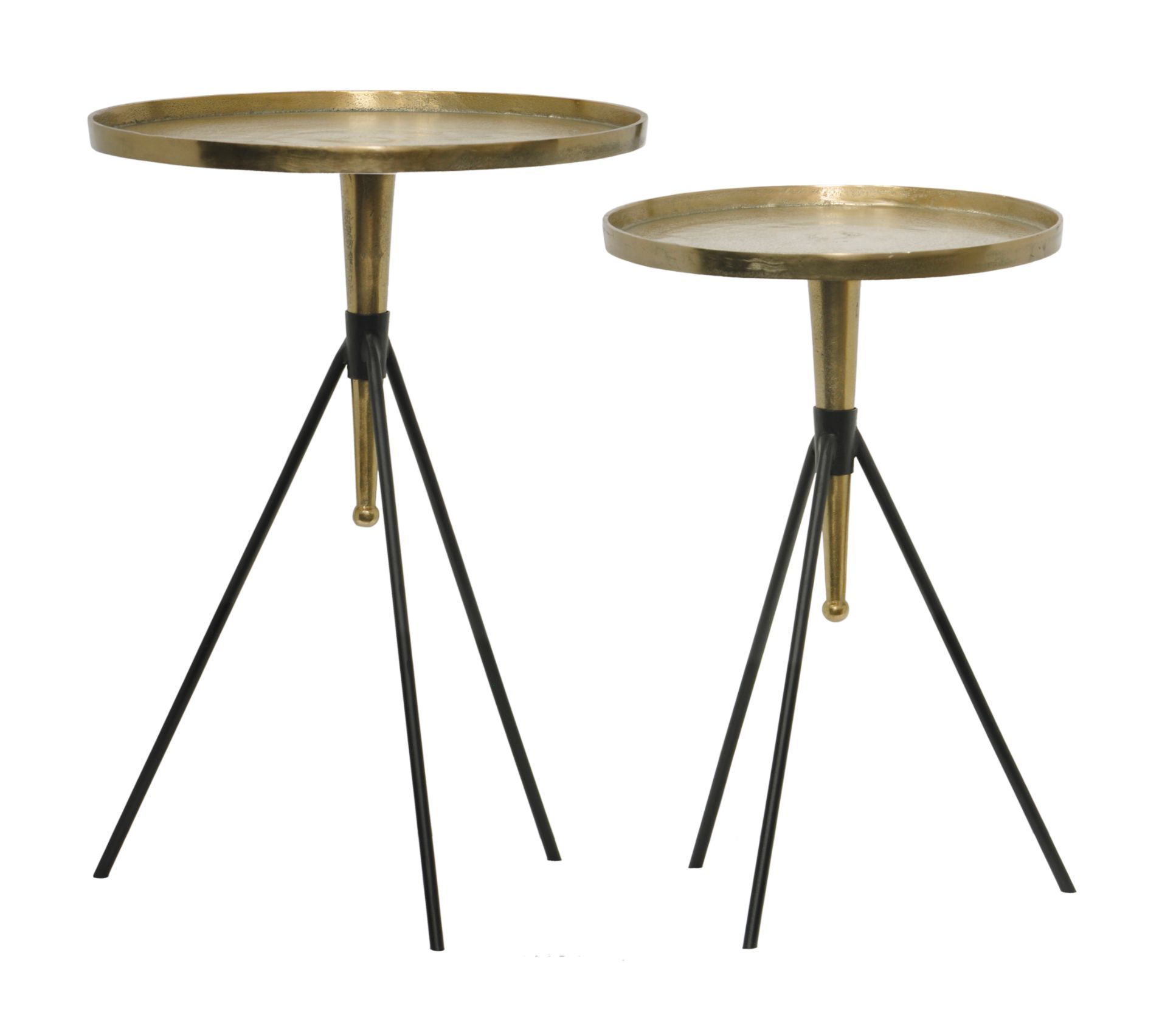 Moods collection - Ronde tafelset van 2 aluminium & ijzer